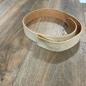 Sand Hobby Horse Ultrasuede Leather Belt
